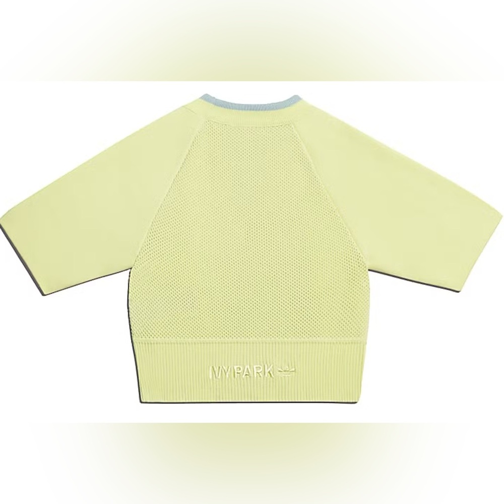 Ivy park x adidas yellow mesh top - Picture 2 of 4